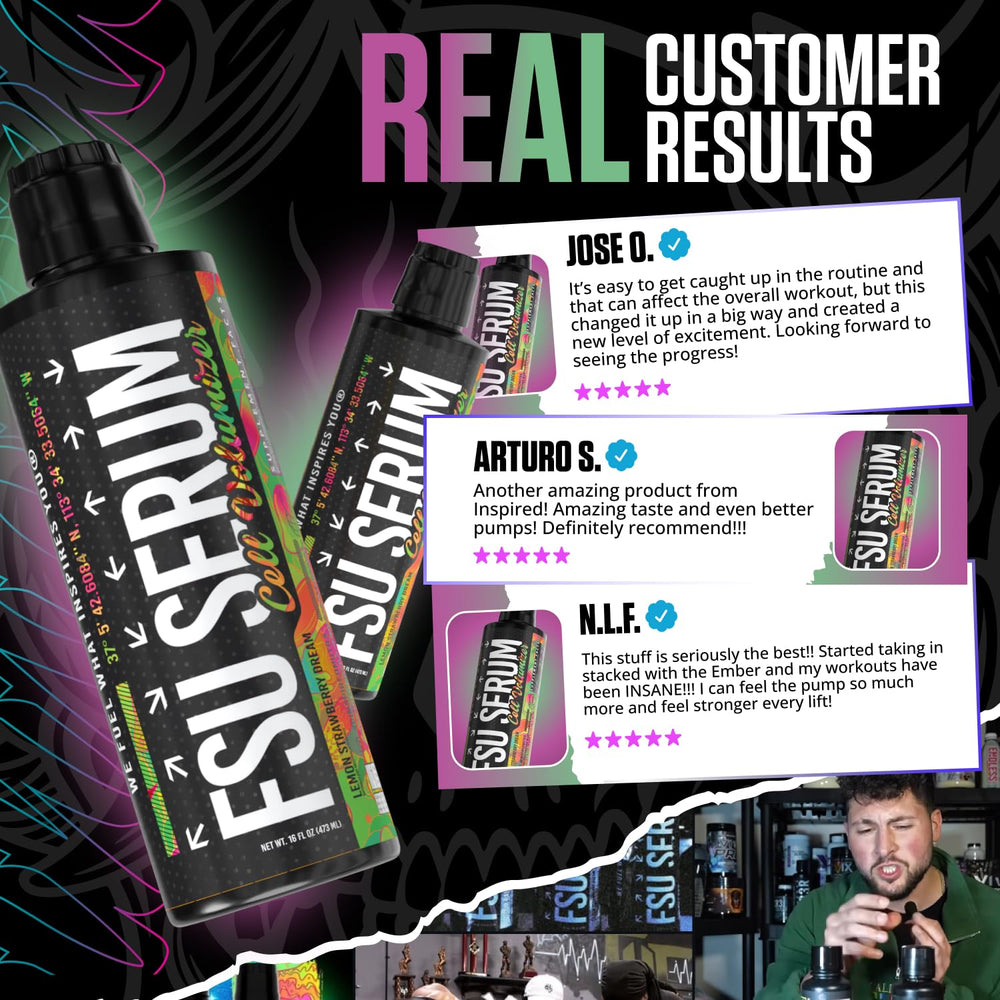 Inspired Nutraceuticals FSU Serum nitrate bottle—visual cue of boosted nitric oxide for circulation.
