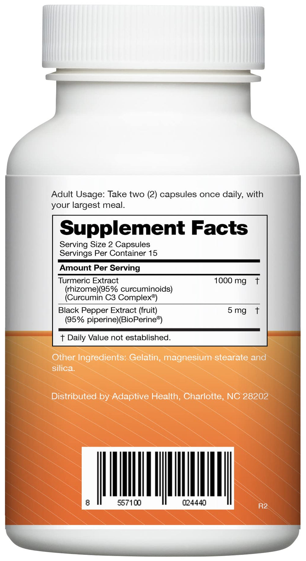 Instaflex Super Turmeric bottle label shows 1000mg curcumin and BioPerine for absorption.