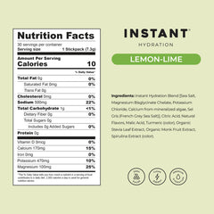 Instant Hydration lemon-lime drink being mixed in a glass