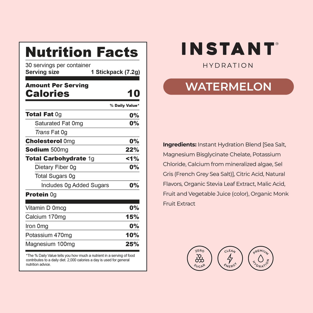 Instant Hydration sea salt illustration emphasizing mineral-rich hydration support.