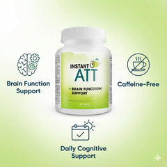 InstantATT supplement facts label shows transparent dosing for informed use.