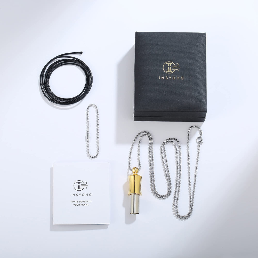 Insyoho anxiety relief necklace supports breathing practice and relaxation