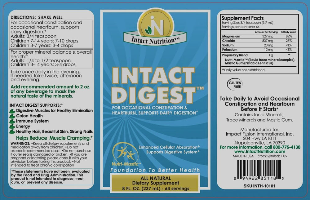 Nutri-Mastic bottle label close-up highlights immune health potential