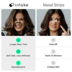 Intake night-use setup promoting calmer sleep and potential snoring reduction