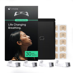 Intake Starter Kit with magnetic relief band for easier breathing and open nasal passages.
