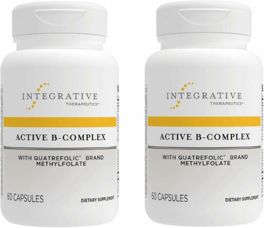 Integrative Therapeutics Active B-Complex bottle pour supports daily energy for busy schedules.