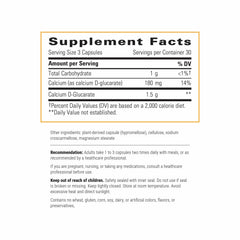 Integrative Therapeutics Calcium D-Glucarate tablet close-up showing capsule form for daily immune support.
