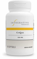 Integrative Therapeutics CoQ10 softgel bottle on shelf for daily energy support