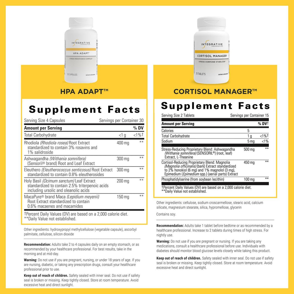 Integrative Therapeutics Cortisol Manager capsules for daily stress relief routine