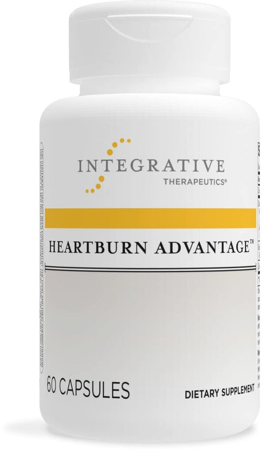 Integrative Therapeutics Heartburn Advantage bottle front view showing gluten-free formula and label