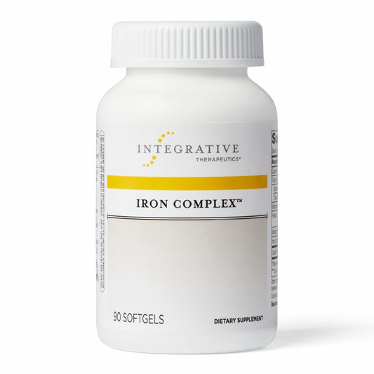 Integrative Therapeutics Iron Complex bottle label for quick identification