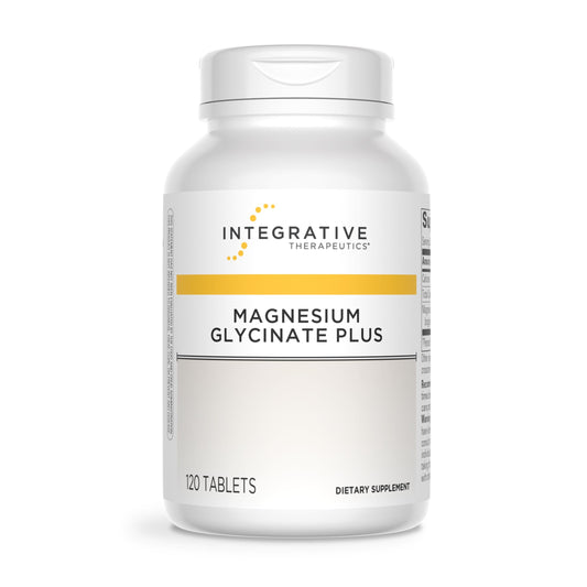 Integrative Therapeutics Magnesium Glycinate Plus bottle front highlighting heart and muscular support potential
