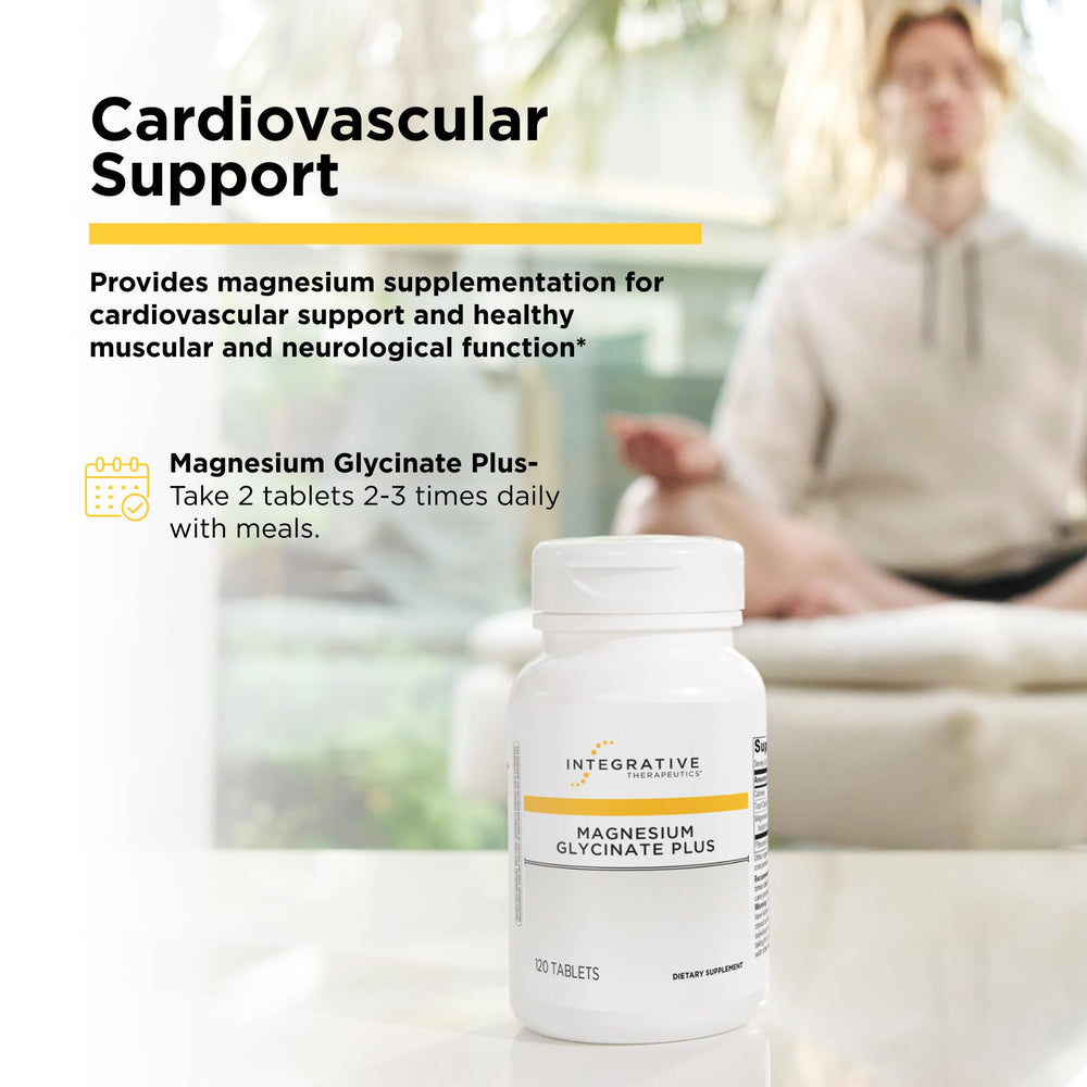 Integrative Therapeutics Magnesium Glycinate Plus capsules for easy daily magnesium intake supporting nerve health