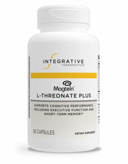 Integrative Therapeutics Magtein L-Threonate Plus bottle with 90 capsules for daily brain support.