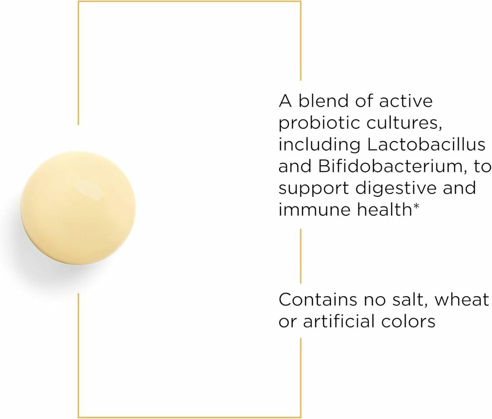 Integrative Therapeutics Probiotic Pearls label detail emphasizing soy-free and allergen information.