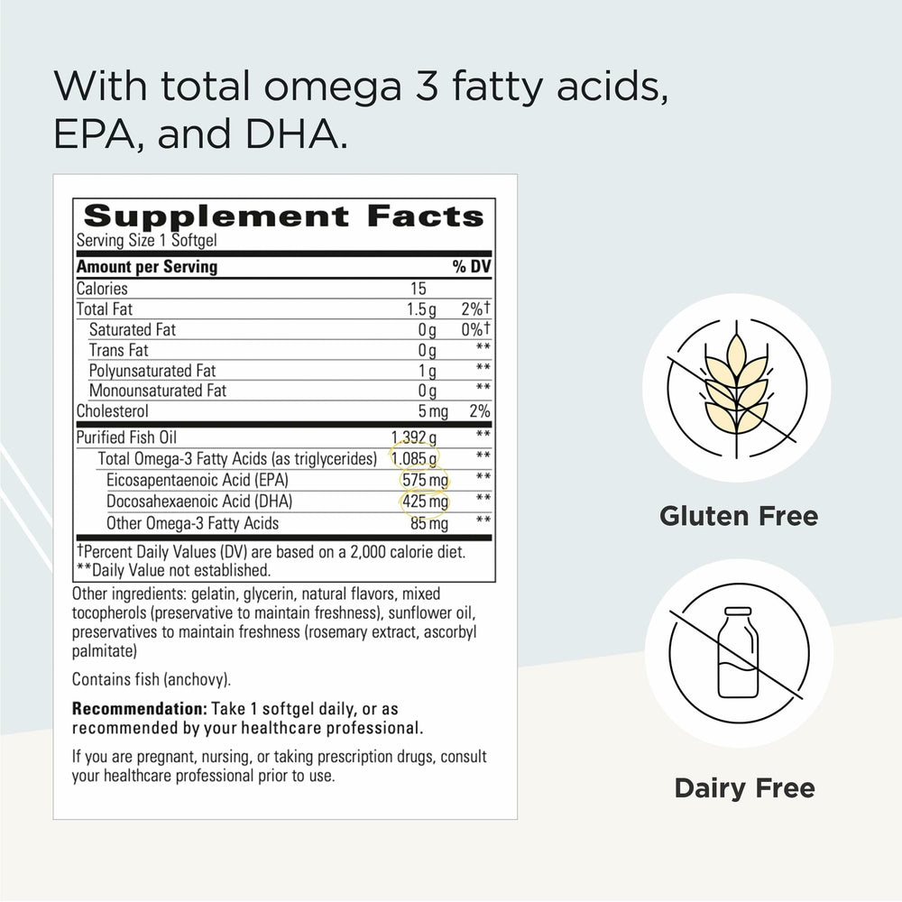 Integrative Therapeutics Pure Omega Ultra HP soft gels close up for convenient daily intake.