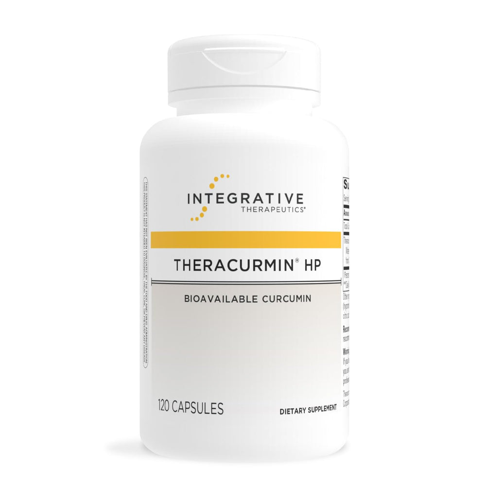 Integrative Therapeutics Theracurmin HP bottle closeup highlighting high absorption
