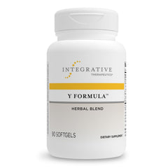 Integrative Therapeutics Y Formula bottle front showing gluten-free and dairy-free claim
