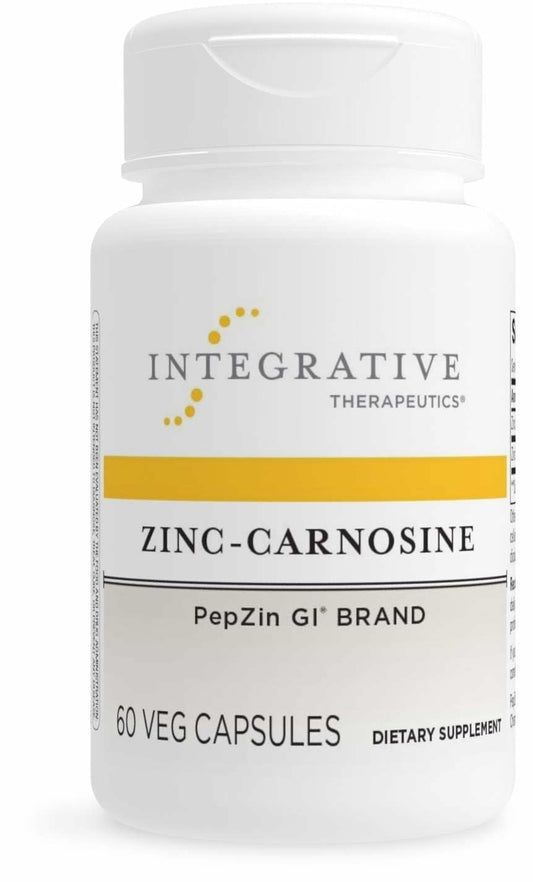 Integrative Therapeutics Zinc-Carnosine bottle for daily gut support