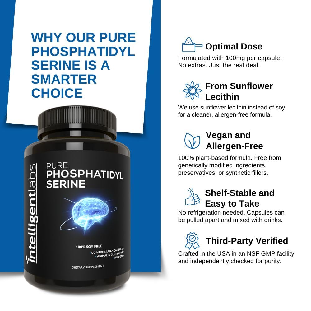 Sunflower lecithin base illustrates allergen-free PS, broadening accessibility for sensitive users.