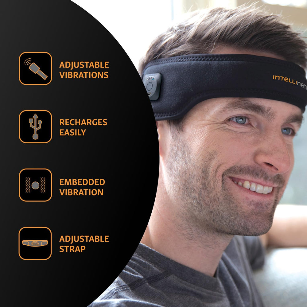 intellinetix Headache Band depicted as non-invasive and suitable for diverse users