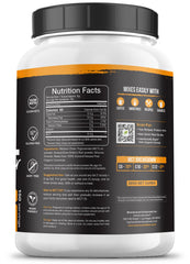 Intentionally Bare MCT Powder jar open showing clean ingredients