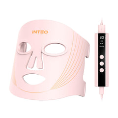 INTEO red light therapy face mask with 3 modes for at-home care