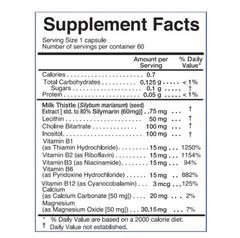 Interfarma Hepasil B-Complex with milk thistle visual highlighting antioxidant support.