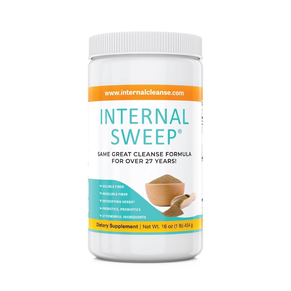 Internal Sweep dual-action bottle supports gut balance with a convenient daily cleanse.