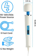 Massager measures 12 inches in length for versatile home use