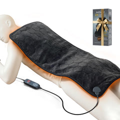 InVarme extra-large graphene heating pad front view shows broad coverage and deep warmth.