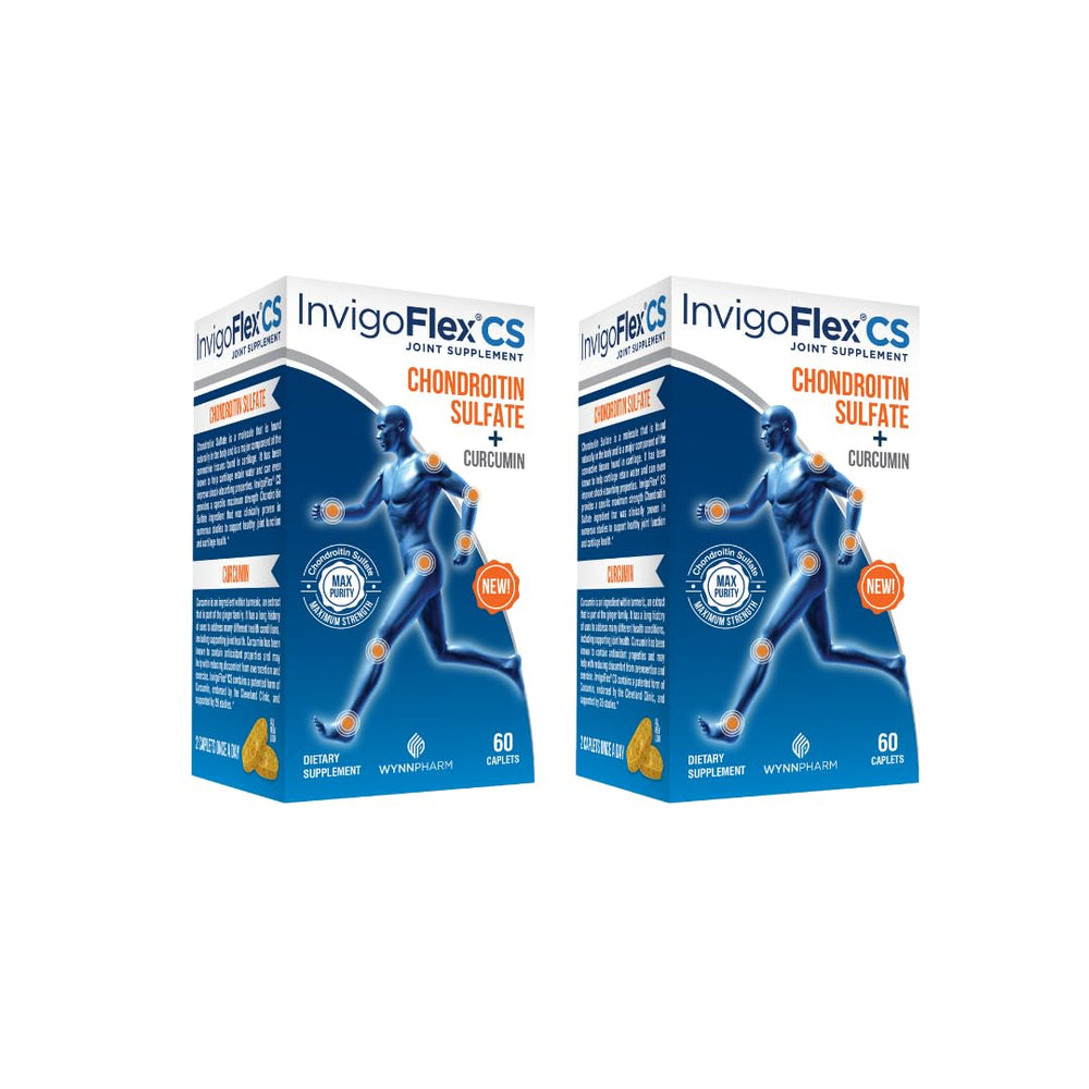 INVIGOFLEX chondroitin-turmeric bottle front view highlighting premium joint support for daily mobility
