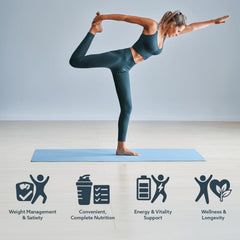 INVIGOR8 Superfood Shake bottle-side offers portable daily nutrition.