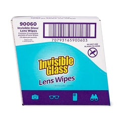 Invisible Glass Lens Wipes pre-moistened sheets for quick glasses cleaning.