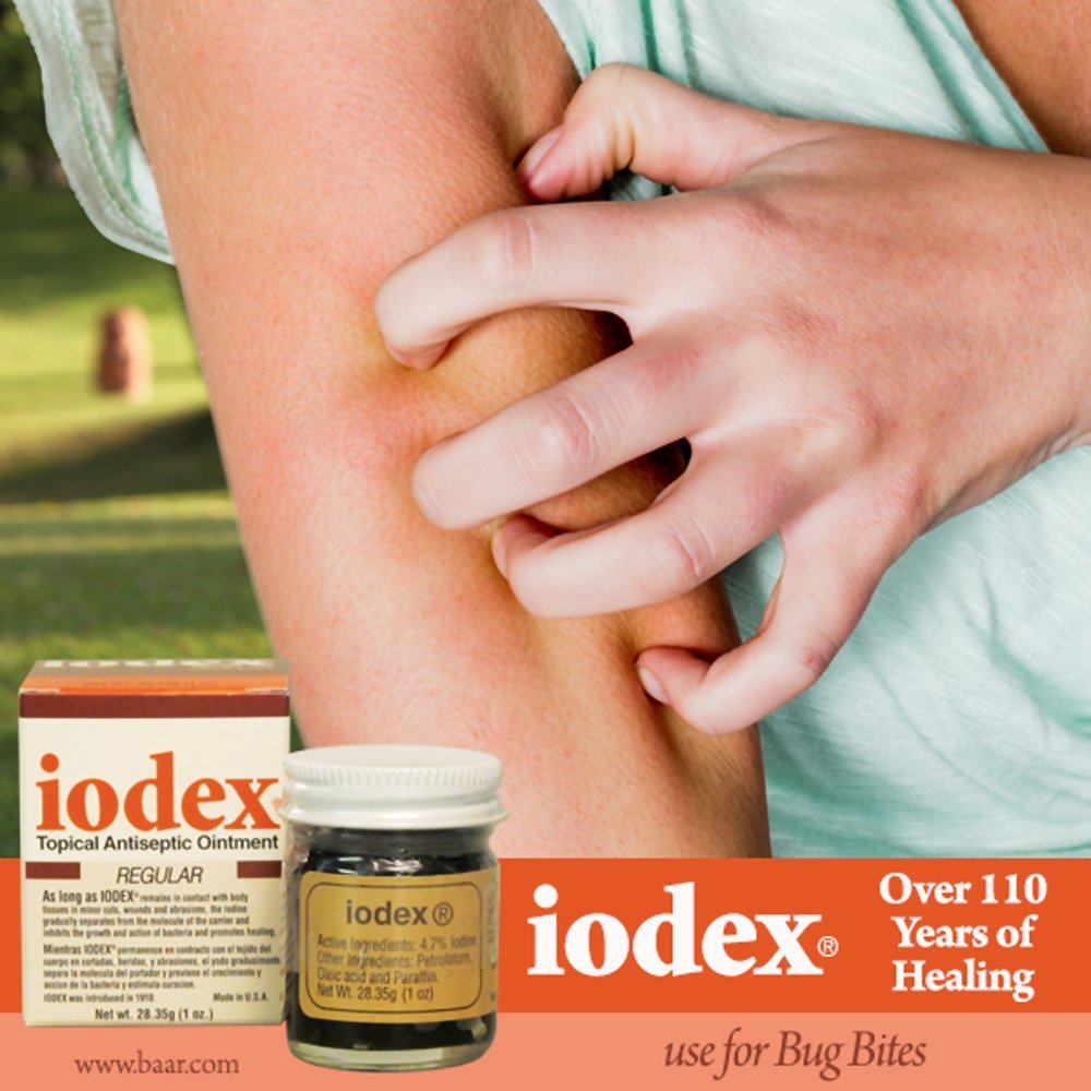 IODEX Baar ointment on skin during application.