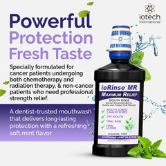 ioRinse MR patient-using scene at-home relief for mouth irritation.