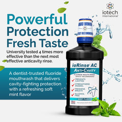 ioRinse AC pour action demonstrates smooth flow for daily use.