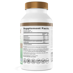 IP6 Gold label close-up highlighting Non-GMO certification and US-made quality.