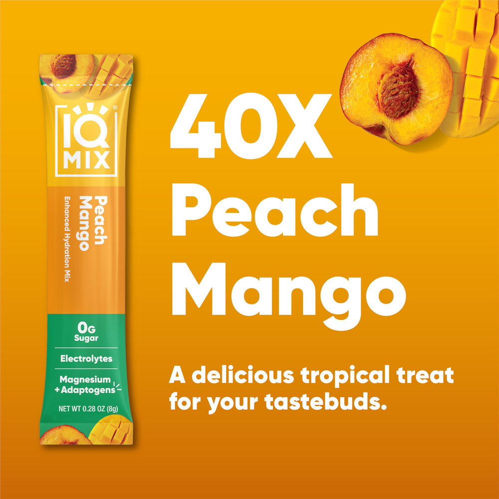 IQMIX single-serve stick ready to mix for quick, sugar-free hydration.