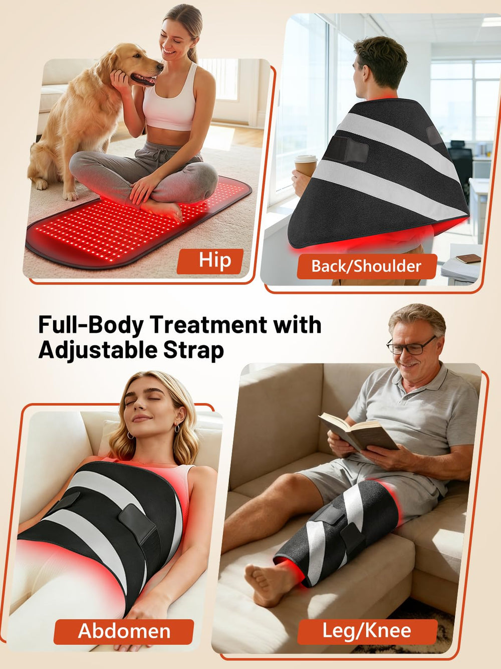 IRELEX large mat supports back, shoulders, hips, and legs for broad sessions.