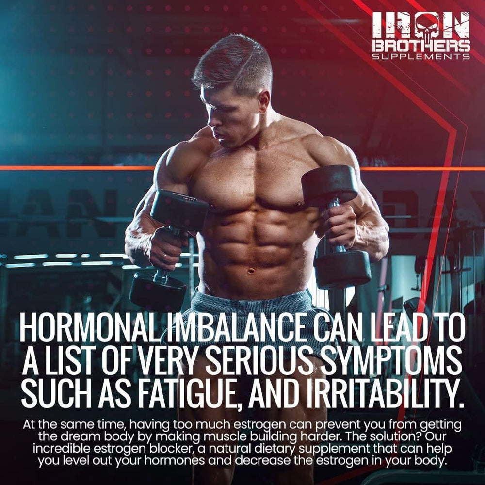 Iron Brothers Men's Testosterone Support two-bottle-pack simplifies a 60-day supply.