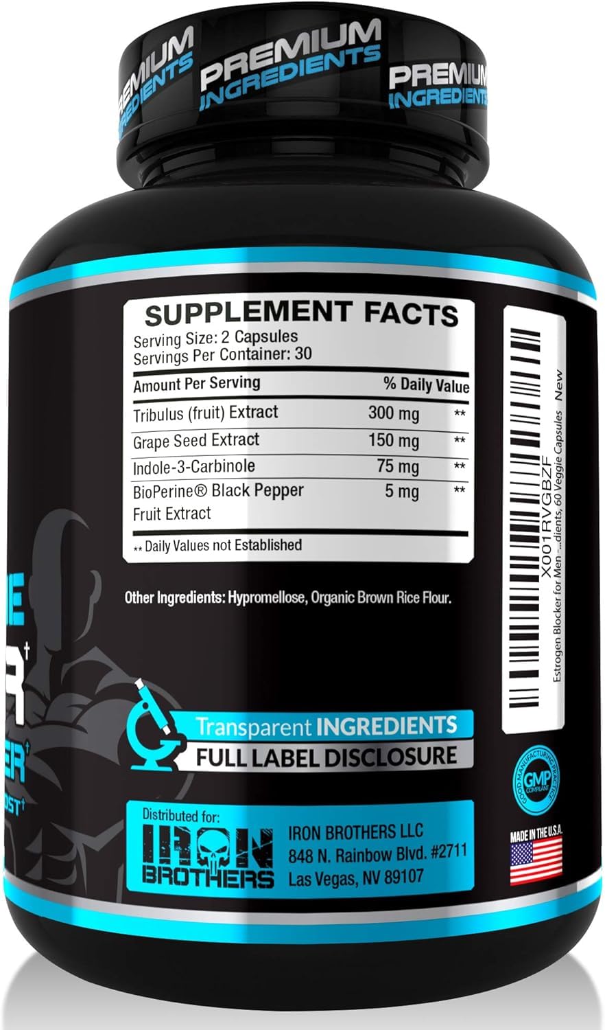 Iron Brothers capsules closeup shows capsules for strength goals.