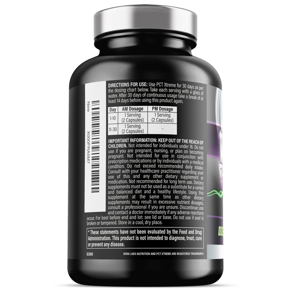 Bottle with information card, clear usage guidance.