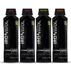 IRONWRX Isotonic Energy Gels Tangerine 24-pack keeps you hydrated and energized.