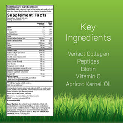 Irwin Naturals Collagen Beauty bottle back with info panel