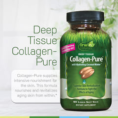 Ingredients close-up showing collagen and electrolyte coconut water