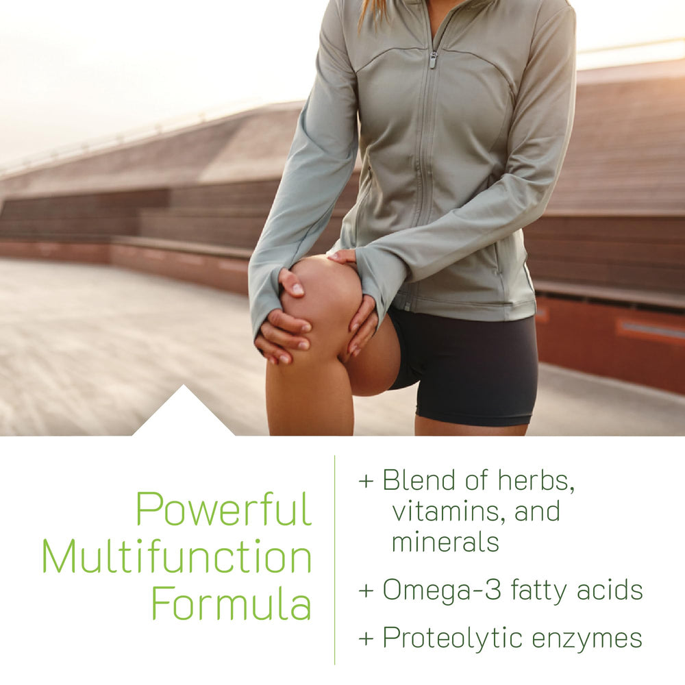 Irwin Naturals Inflamma-Less enzymatic blend with bromelain and papain for recovery support.