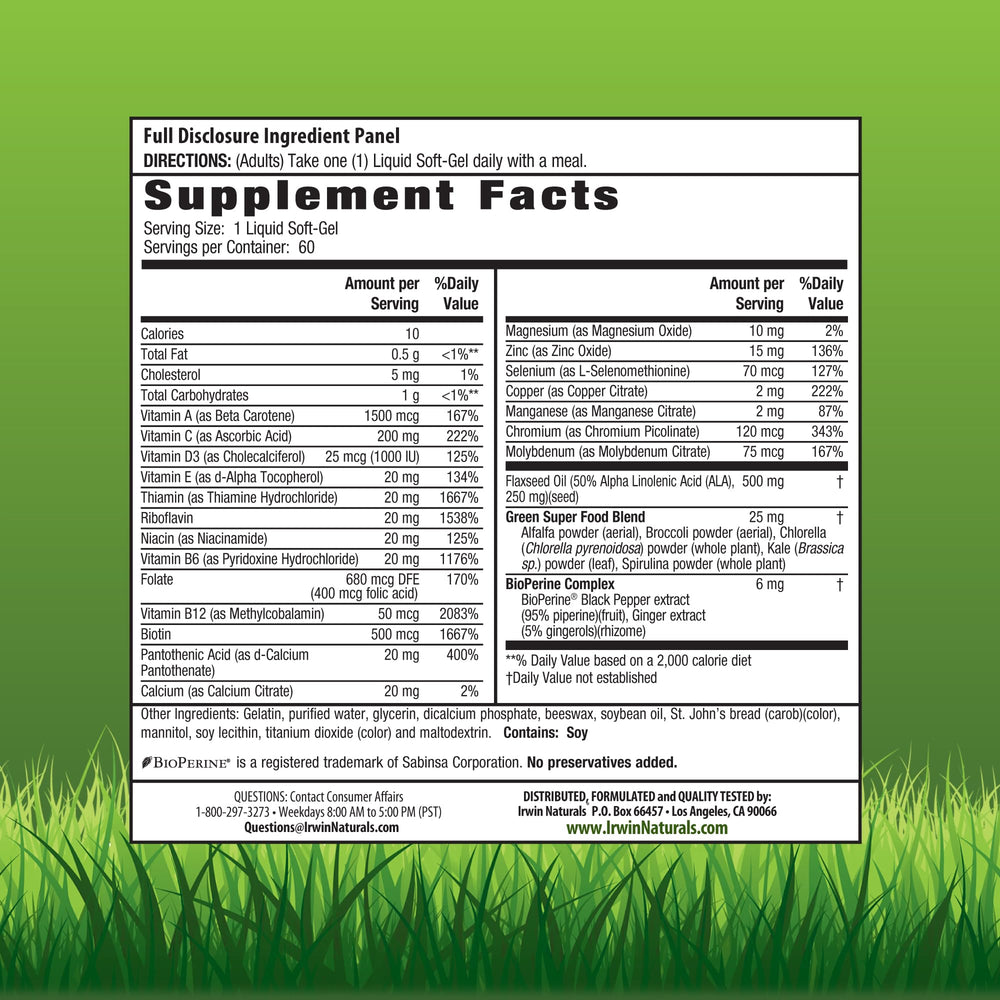 Irwin Naturals Only One multi-pack display showing daily dose option