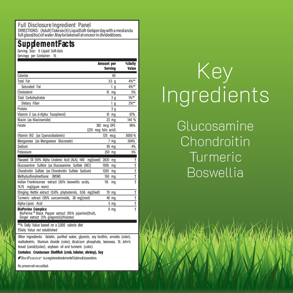 Irwin Naturals soft gels close-up highlighting quick absorption.