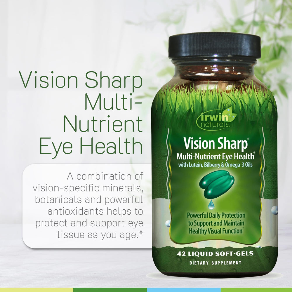 Irwin Naturals Vision Sharp ingredients like lutein and bilberry